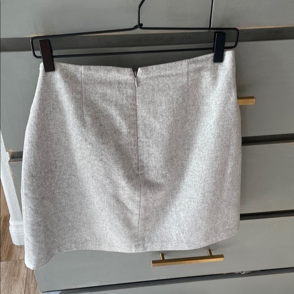 Wilfred Gray Wrap Front Mini Skirt - Picture 4 of 10